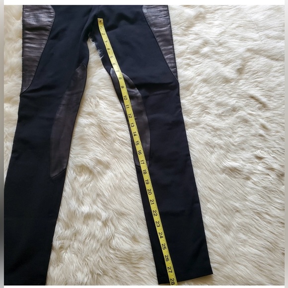 rag & bone Ilford Leather Panel Skinny Black Pants 🐈⬛ - Picture 12 of 12